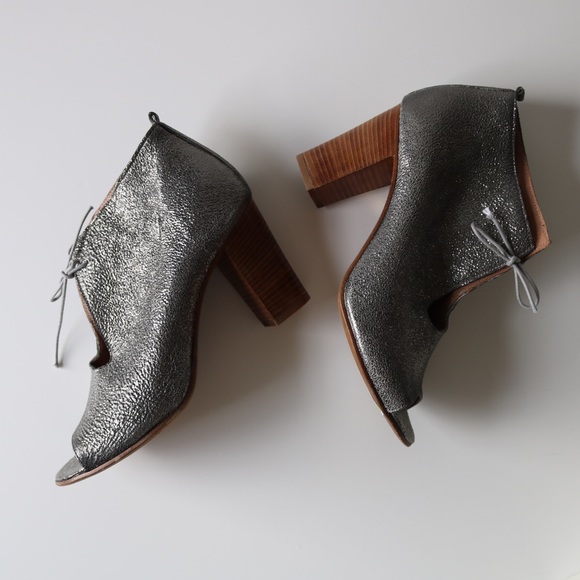 Cordani Borini Pewter Grey Acciaio Leather Bootie - Picture 4 of 8